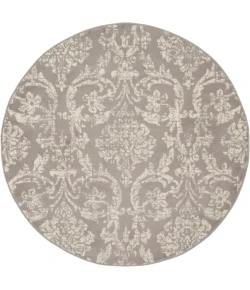 Nourison Home Jubilant JUB09 Grey 5 ft. 3 in. Round Area Rug