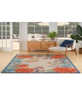 Nourison Aloha Ivory Multicolor ALH32 3 ft. 6 in. X 5 ft. 6 in. Rectangle Rug