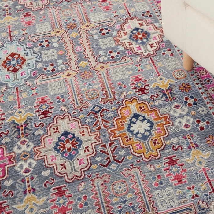 Nourison Vintage Kashan Area Rug VKA05-Grey/Multi