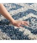 Nourison Oslo Shag Denim Blue OSL02 5 ft. X 8 ft. Rect. Rug