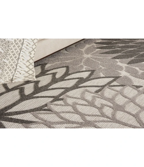 Nourison Aloha Silver Grey ALH05 9 ft. X 12 ft. Rectangle Rug