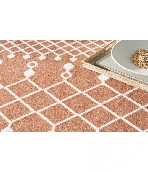 Nourison Astra Machine Washable Copper ASW10 5 ft. 3 in. X 7 ft. Rectangle Rug
