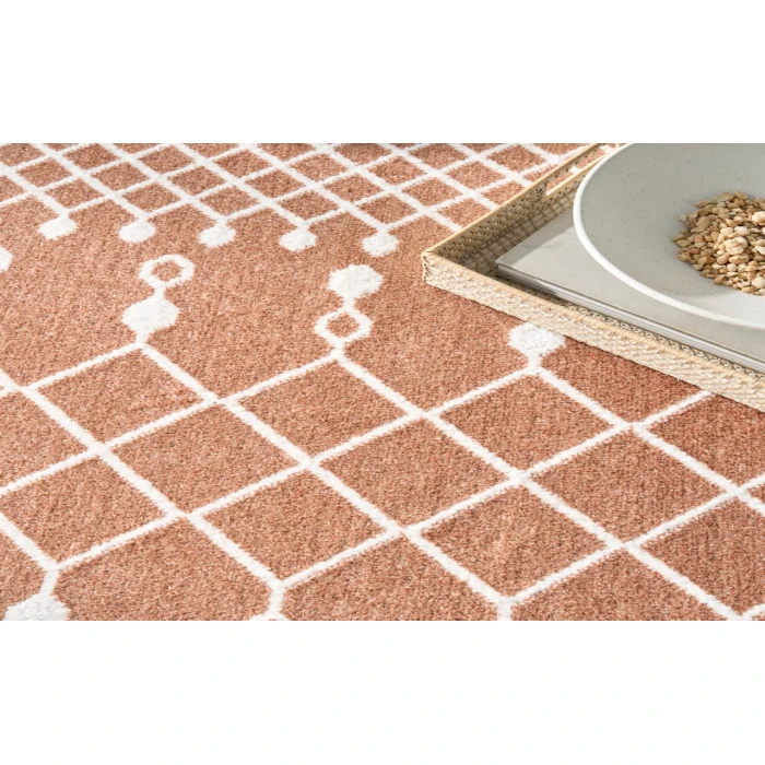 Nourison Astra Machine Washable Copper ASW10 5 ft. 3 in. X 7 ft. Rectangle Rug