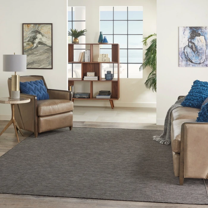 Nourison Positano Area Rug POS01 Charcoal 10' x 14'