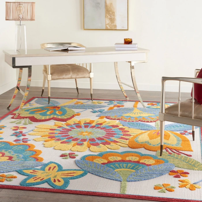 Nourison Aloha Area Rug ALH25 Multicolor 9'6" x 13'