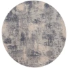 Nourison Home Rustic Textures RUS02 Blue Ivory 5 ft. 3 in. Round Area Rug