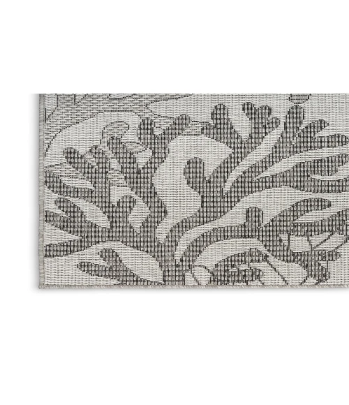 Nourison Garden Oasis Grey GOA05 4 ft. X 6 ft. Rectangle Rug