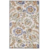 Nourison Home Aloha ALH17 Ivory Blue 2 ft. 8 in. X 4 ft. Area Rug