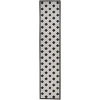 Nourison Home Aloha ALH26 Black White 2 ft. 3 in. X 12 ft. Area Rug