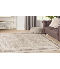 Nourison Home Serenity Home SRH07 Mocha Ivory 3 ft. 11 in. X 5 ft. 11 in. Area Rug