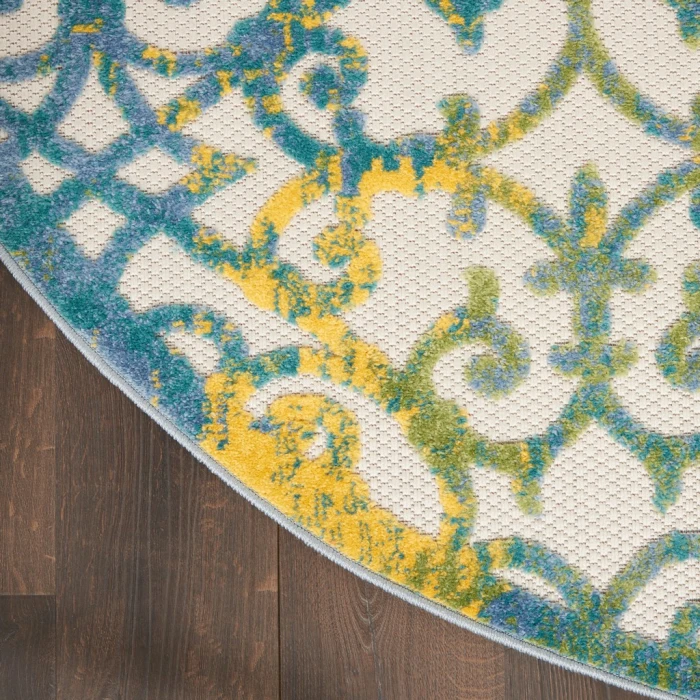 Nourison Aloha Area Rug ALH21-Ivory Blue