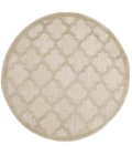 Nourison Home Easy Care Cream NES01 4 ft. Round Rug