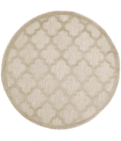 Nourison Home Easy Care NES01 Cream 4 ft. Round Area Rug