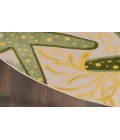 Nourison Aloha Green Yellow ALH24 7 ft. 10 in. Round Rug