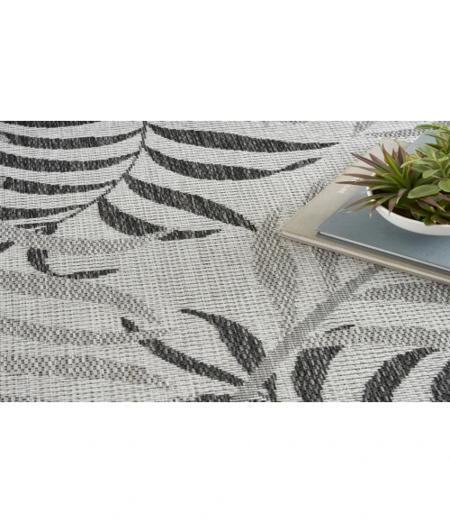 Nourison Garden Oasis Grey GOA01 8 ft. X 10 ft. Rectangle Rug