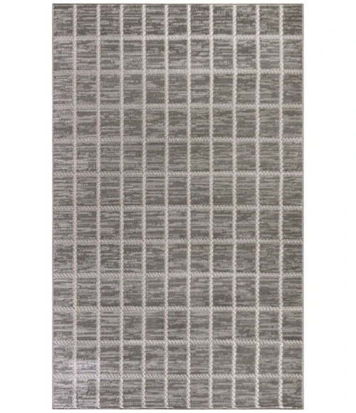 Nourison Serenity Home Grey Ivory SRH05 3 ft. 11 in. X 5 ft. 11 in. Rectangle Rug