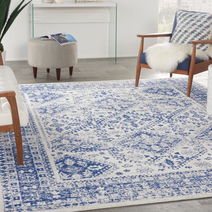 Nourison Whimsicle Area Rug WHS15-Ivory Navy