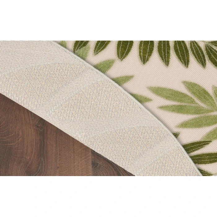 Nourison Aloha Ivory Green ALH18 7 ft. 10 in. Round Rug