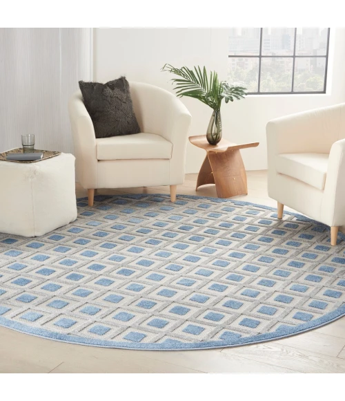 Nourison Aloha Area Rug ALH26-Blue/Grey