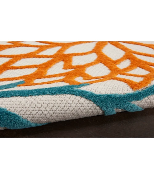 Nourison Aloha Turquoise Multicolor ALH05 9 ft. X 12 ft. Rectangle Rug