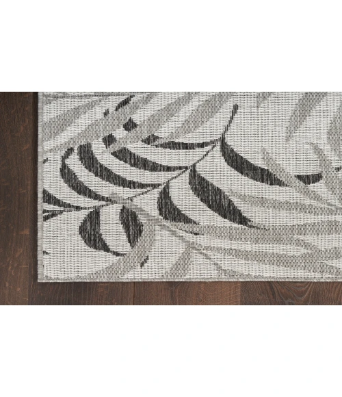 Nourison Garden Oasis Grey GOA01 6 ft. X 9 ft. Rectangle Rug