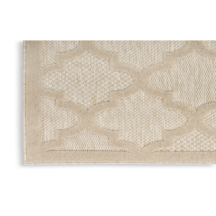 Nourison Easy Care Cream NES01 4 ft. X 6 ft. Rectangle Rug