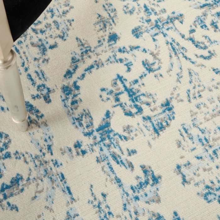Nourison Jubilant Area Rug JUB09-Ivory/Blue