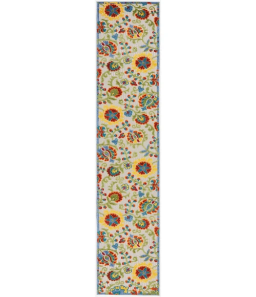 Nourison Aloha Area Rug ALH17-Ivory/Multi