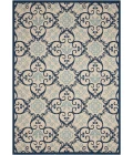 Nourison Caribbean Area Rug CRB02-Ivory/Navy