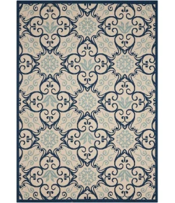 Nourison Home Caribbean CRB02 Ivory Navy 2 ft. 6 in. X 4 ft. Area Rug
