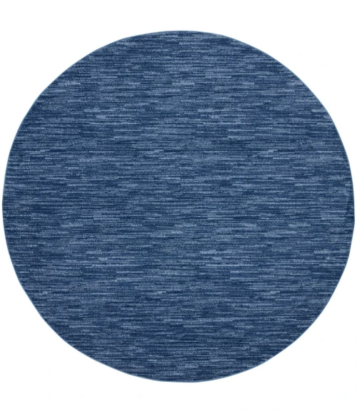 Nourison Essentials Navy Blue Area Rug NRE01-Navy Blue
