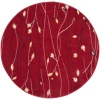 Nourison Home Grafix GRF15 Red 5 ft. 3 in. Round Area Rug