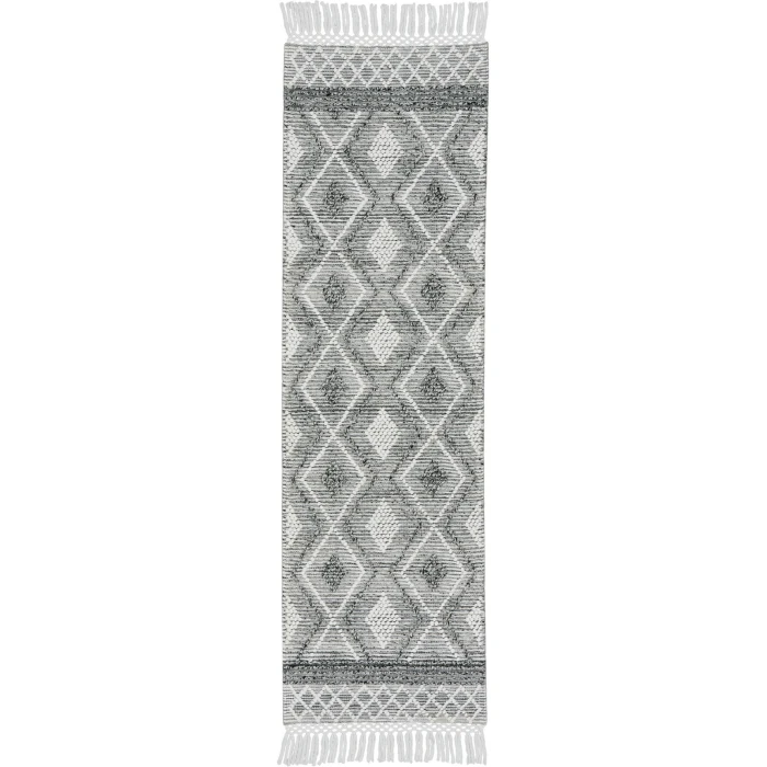 Nicole Curtis Series 3 Area Rug SR301 Grey/Ivory 2'3" x 8'