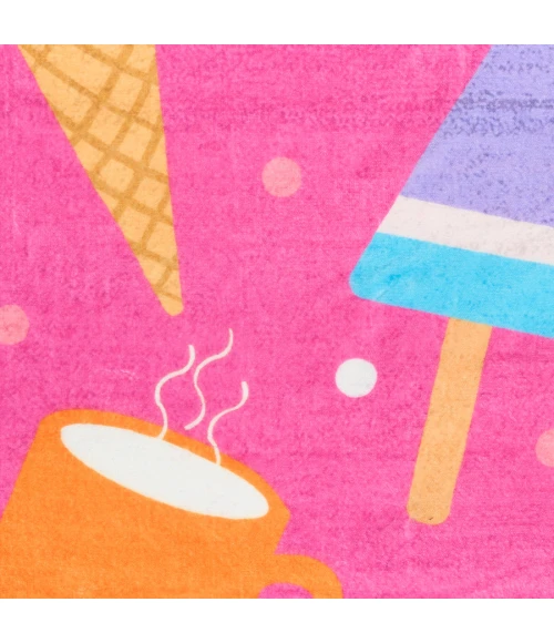 Nourison Home Imagination Pink Multicolor IMA19 3 ft. 5 in. X 5 ft. Rectangle Rug