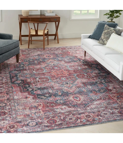 Nourison Machine Washable Series 1 Multicolor SR101 9 ft. X 12 ft. Rect. Rug