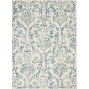 Nourison Home Jubilant JUB09 Ivory Blue 5 ft. 3 in. X 7 ft. 3 in. Area Rug