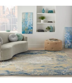 Nourison Home Twilight TWI22 Navy Gold 8 ft. 6 in. X 11 ft. 6 in. Area Rug