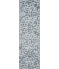 Nourison Urban Chic Light Blue URC04 2ft. 2in. x 7ft. 3in. Rect. Rug