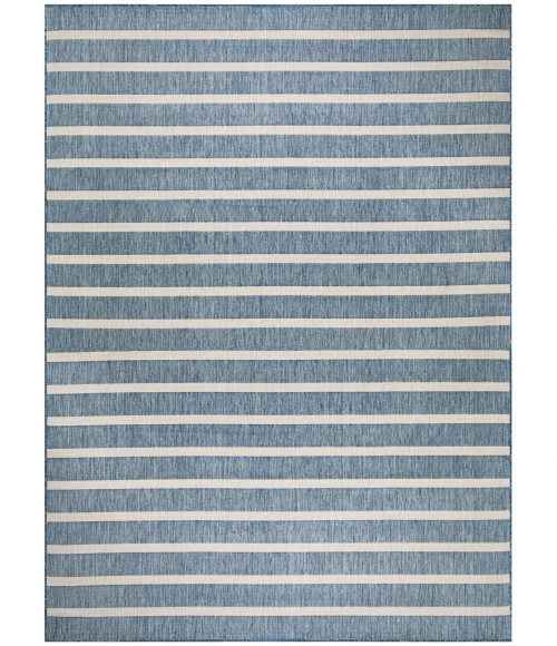 Nourison Positano Navy Ivory POS03 8 ft. X 10 ft. Rect. Rug
