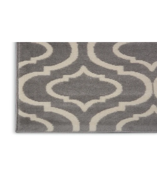 Nourison Jubilant Grey JUB19 2 ft. X 6 ft. Rectangle Rug