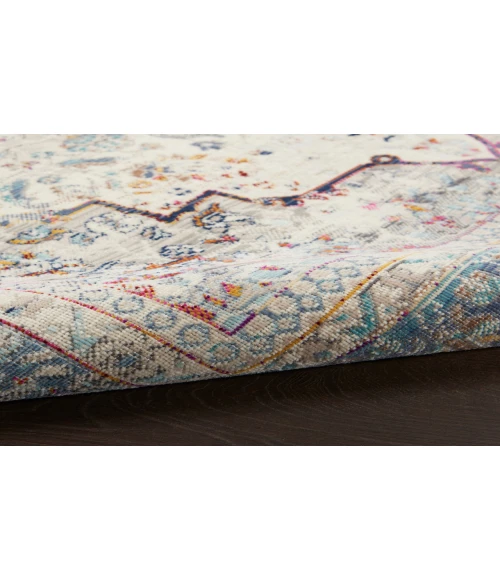 Nourison Vintage Kashan Ivory Blue VKA07 2 ft. X 4 ft. Rectangle Rug