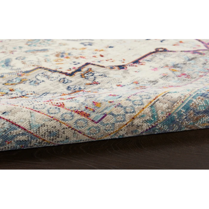 Nourison Vintage Kashan Ivory Blue VKA07 2 ft. X 4 ft. Rectangle Rug
