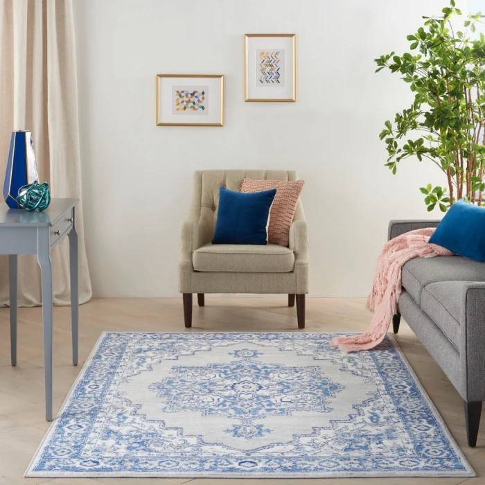 Nourison Whimsicle Area Rug WHS03-Grey Blue