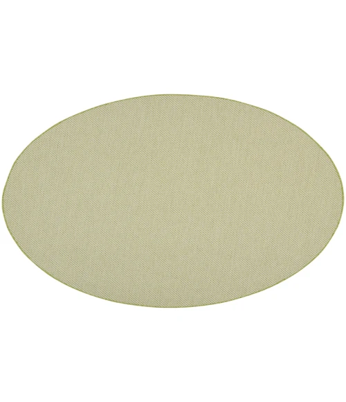 Nourison Courtyard Ivory Green COU01 8 ft. Round Rug