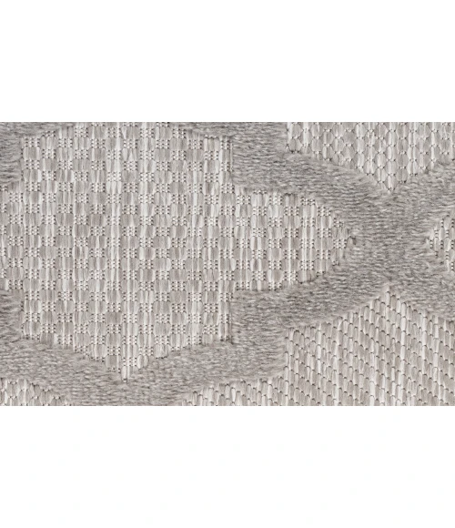 Nourison Easy Care Silver Grey NES01 2 ft. X 6 ft. Rectangle Rug