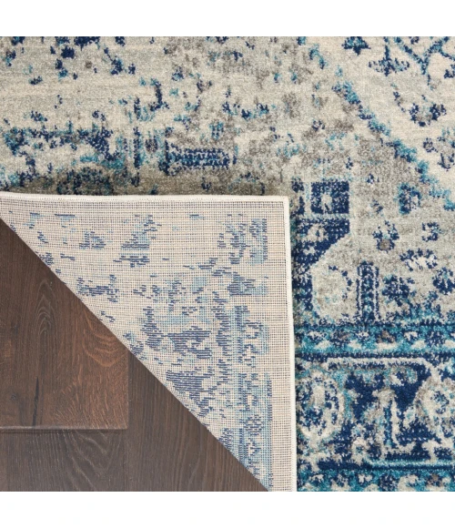 Nourison Tranquil Area Rug TRA06-Ivory/Light Blue