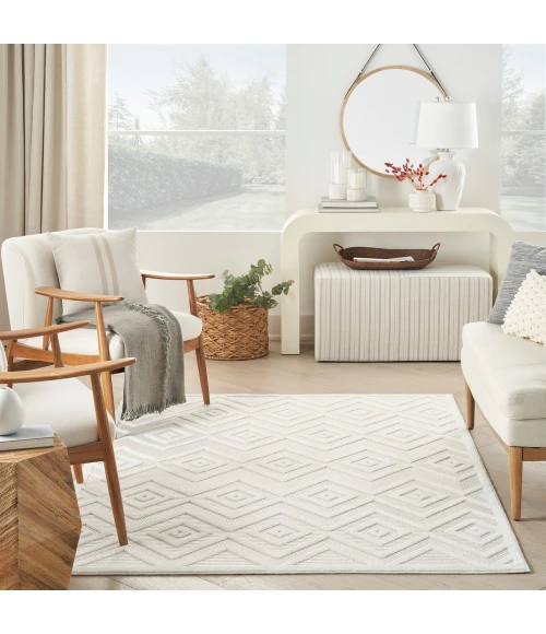 Nourison Versatile Area Rug NRV01 Ivory/White