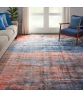 kathy ireland Home Safari Dreams Area Rug KI374-Blue/Brick