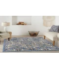 Nourison Allur Light Blue ALR03 4 ft. X 6 ft. Rectangle Rug