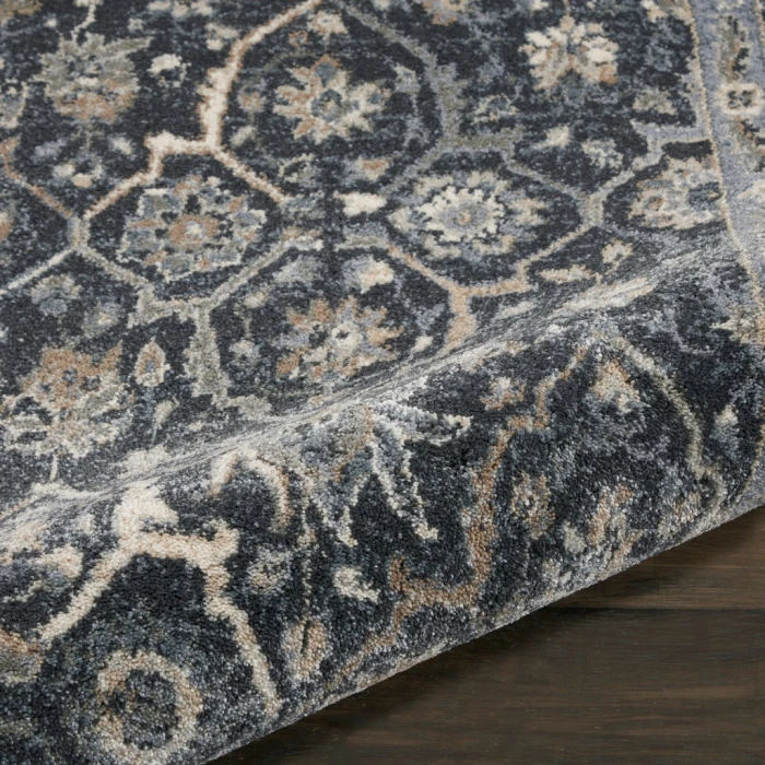 Kathy Ireland Moroccan Celebration Area Rug KI385-Navy